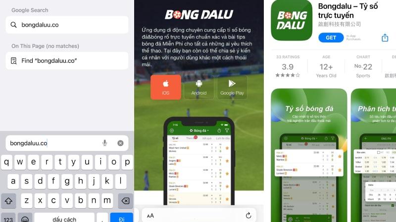 Hướng dẫn tải APP Bongdaluu iOS